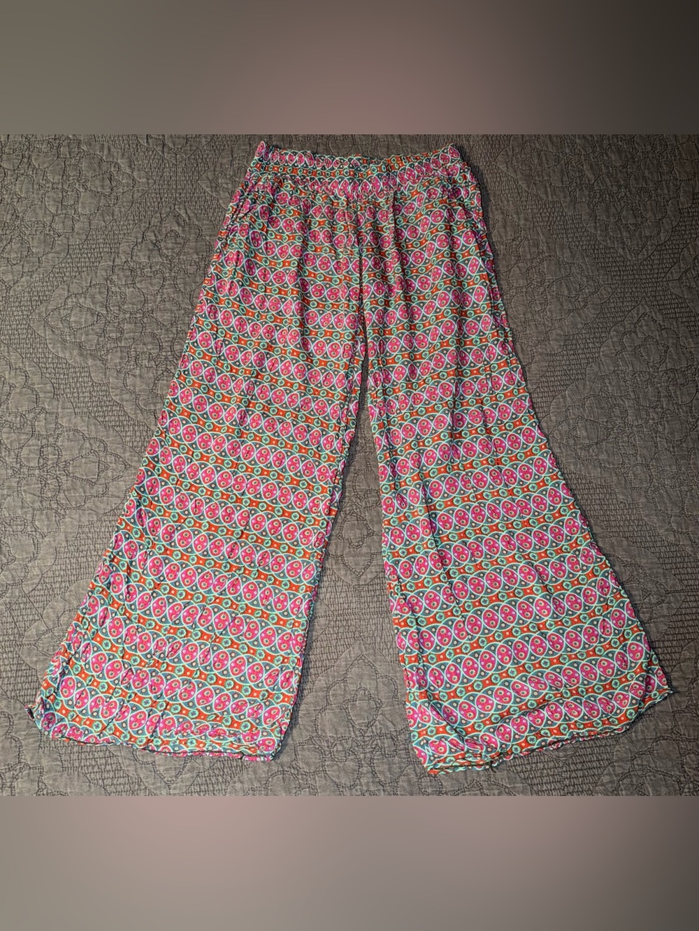 NATURAL LIFE Live Happy Boho Wide Leg Pants Women’s Size-L